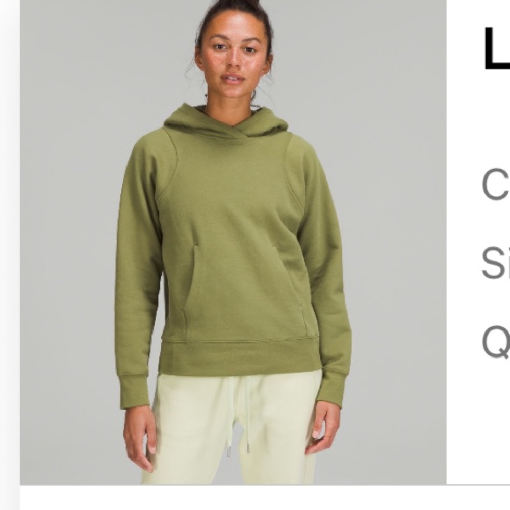 Lululemon Loungeful Hoodie in Olive/Bronze Green